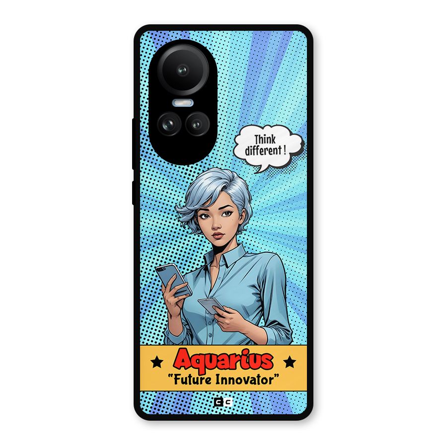 Innovative Aquarius Metal Back Case for Oppo Reno10