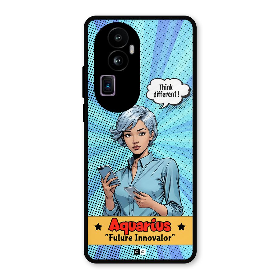 Innovative Aquarius Metal Back Case for Oppo Reno10 Pro Plus