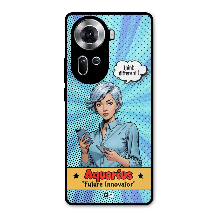 Innovative Aquarius Metal Back Case for Oppo Reno11 5G