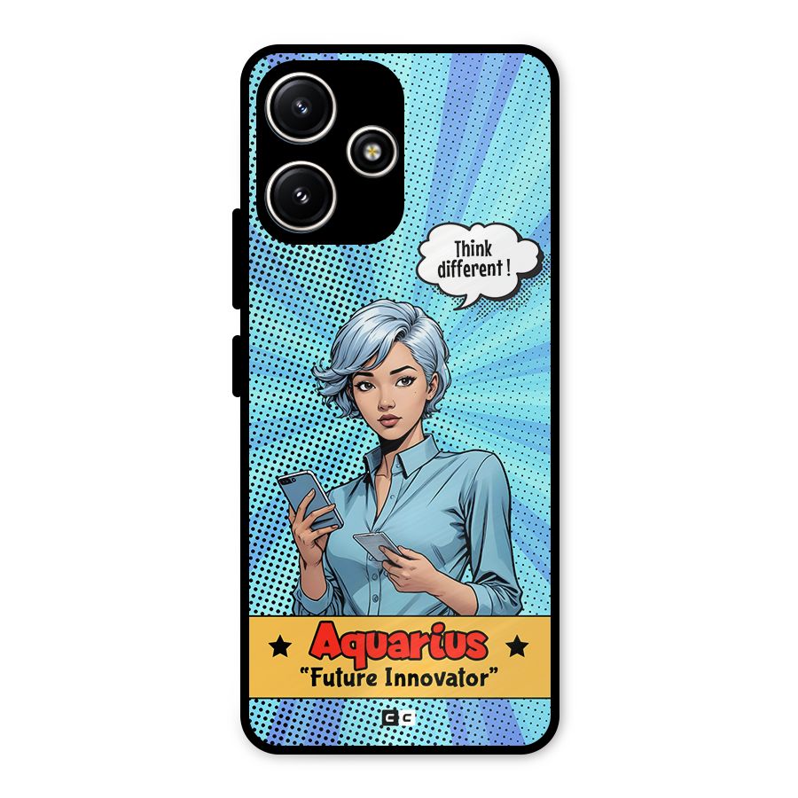 Innovative Aquarius Metal Back Case for Poco M6 Pro