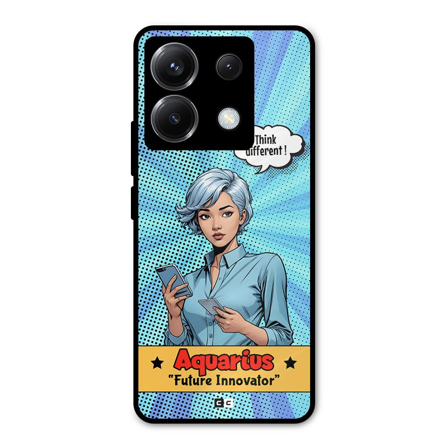 Innovative Aquarius Metal Back Case for Poco X6