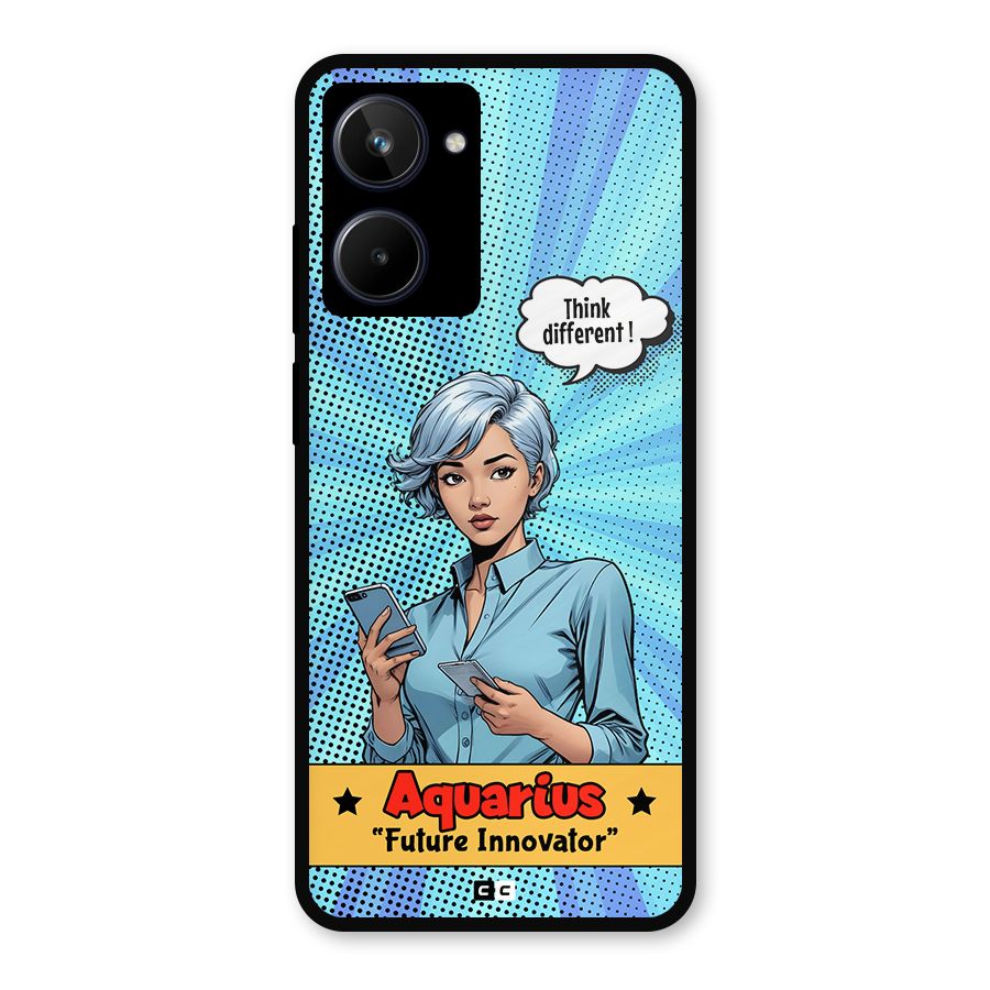 Innovative Aquarius Metal Back Case for Realme 10