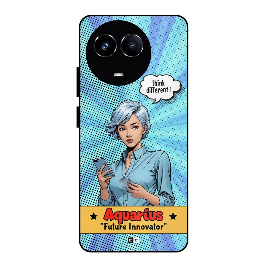 Innovative Aquarius Metal Back Case for Realme 11 5G