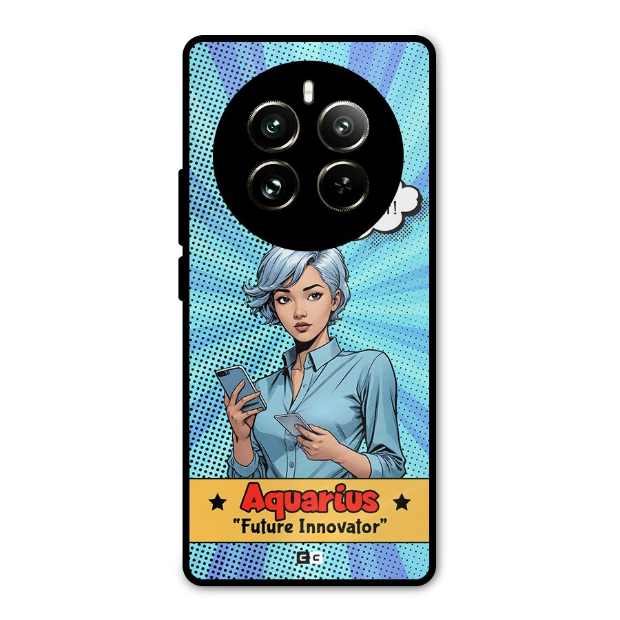 Innovative Aquarius Metal Back Case for Realme 12 Pro