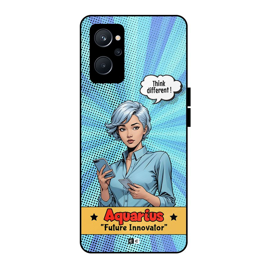 Innovative Aquarius Metal Back Case for Realme 9i 5G