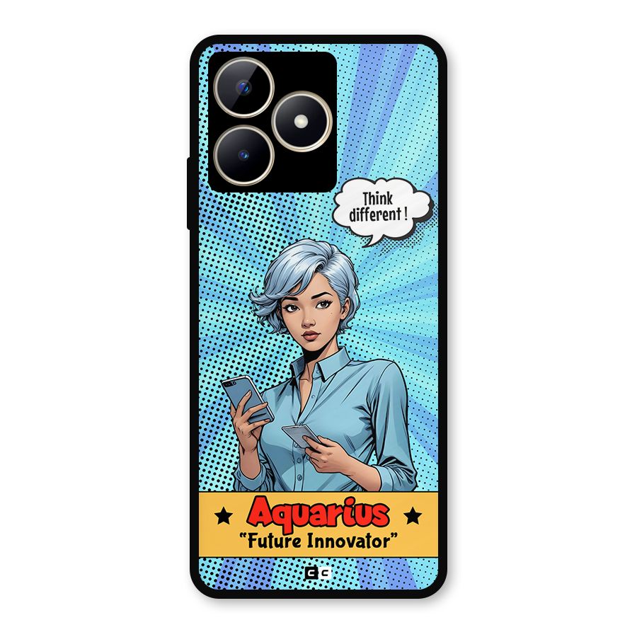 Innovative Aquarius Metal Back Case for Realme C53