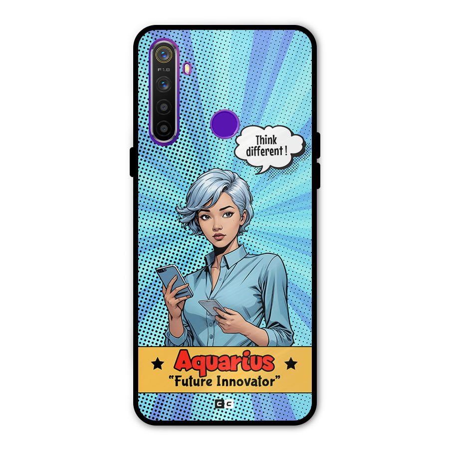 Innovative Aquarius Metal Back Case for Realme Narzo 10