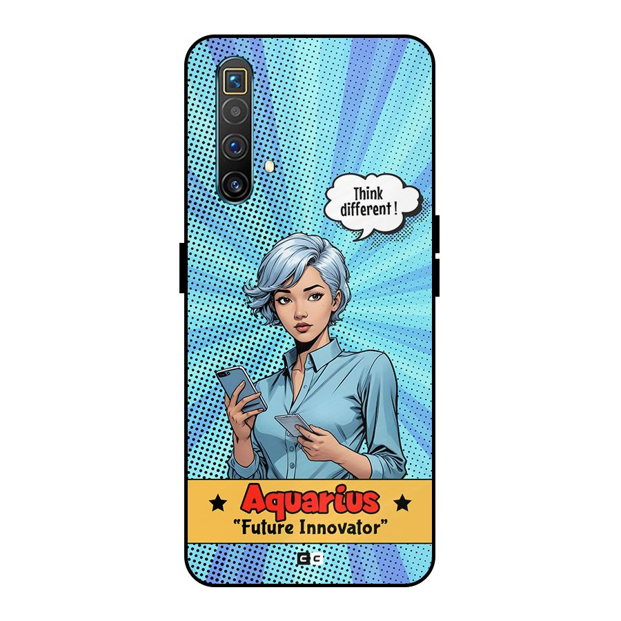 Innovative Aquarius Metal Back Case for Realme X3