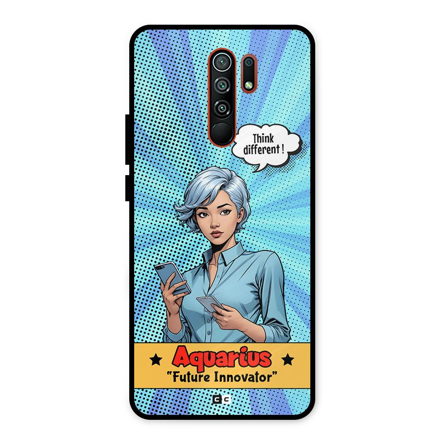 Innovative Aquarius Metal Back Case for Redmi 9 Prime