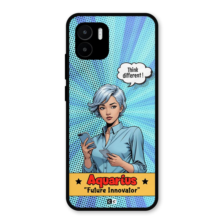 Innovative Aquarius Metal Back Case for Redmi A2