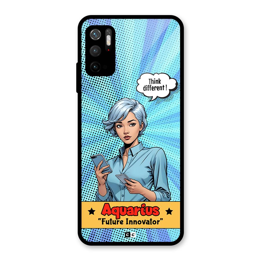Innovative Aquarius Metal Back Case for Redmi Note 10T 5G