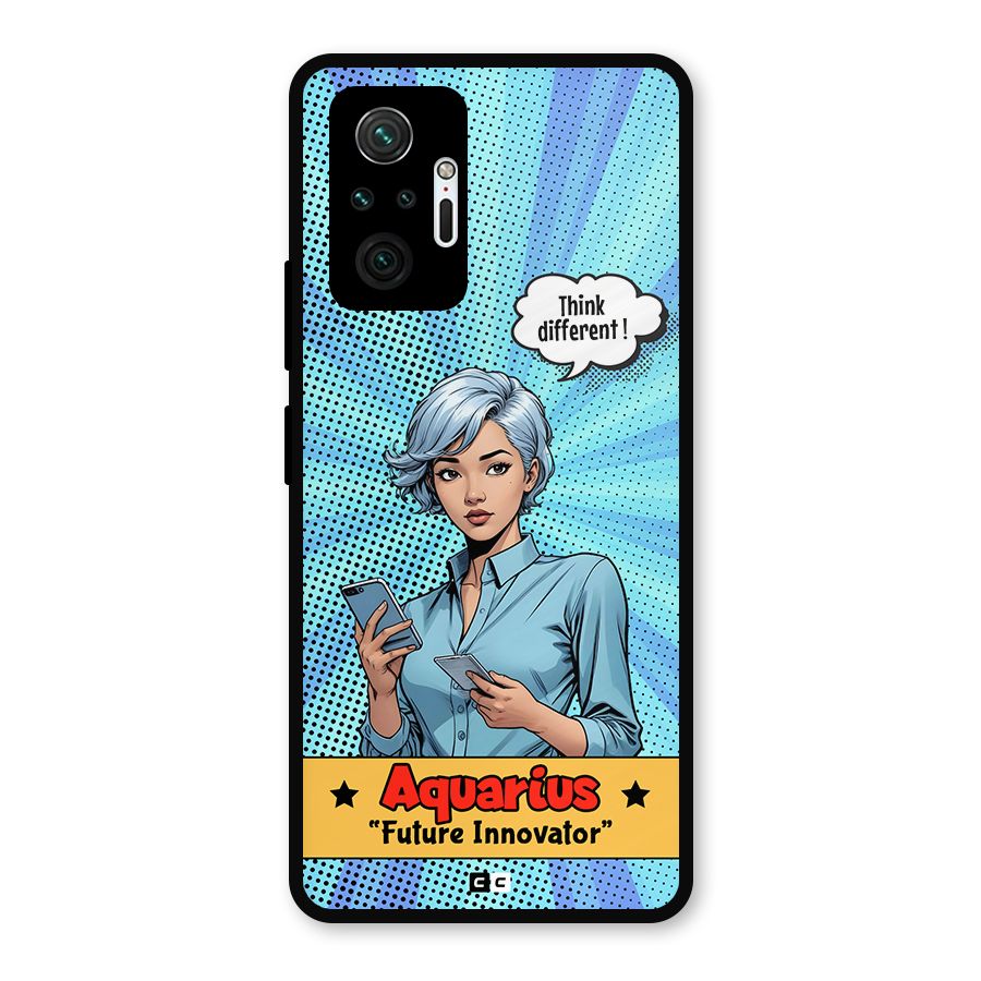 Innovative Aquarius Metal Back Case for Redmi Note 10 Pro Max