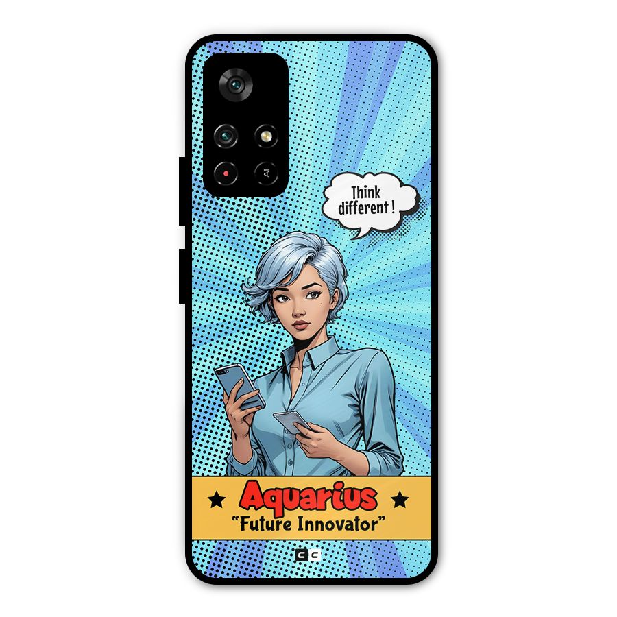 Innovative Aquarius Metal Back Case for Redmi Note 11T 5G