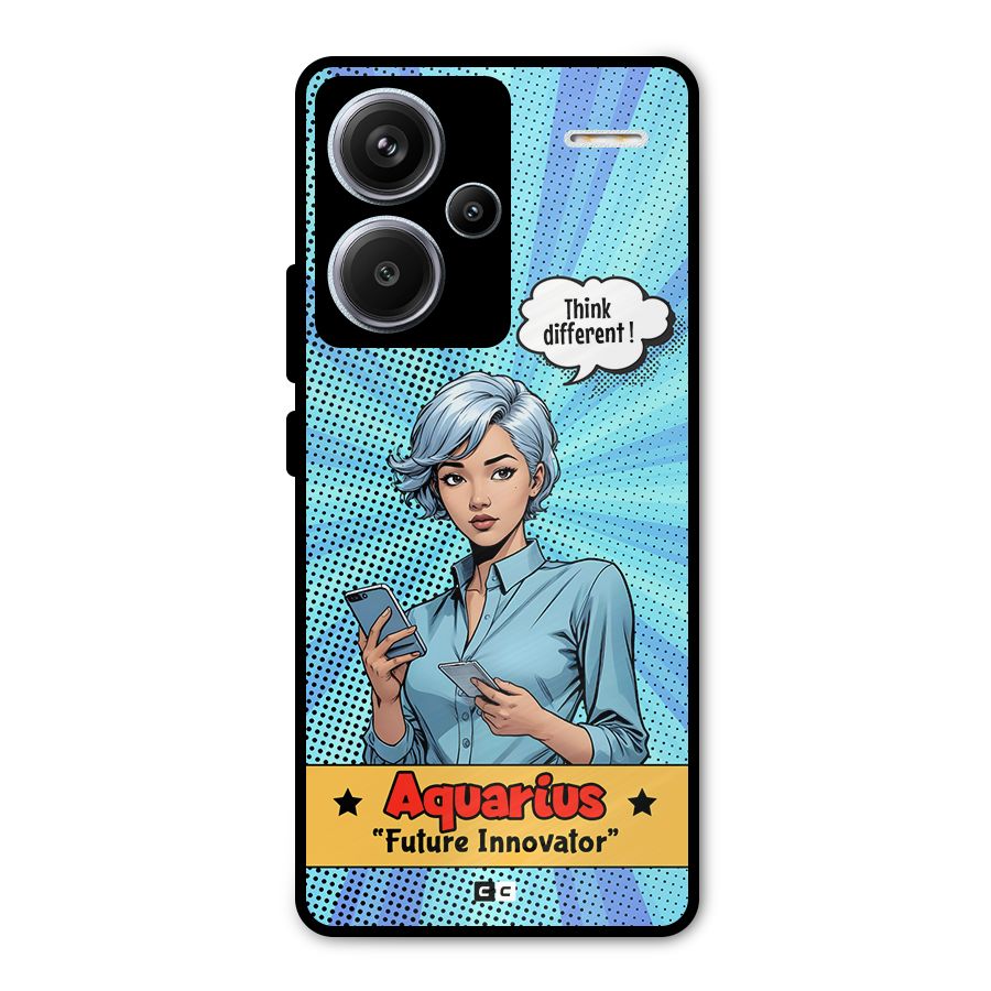 Innovative Aquarius Metal Back Case for Redmi Note 13 Pro Plus