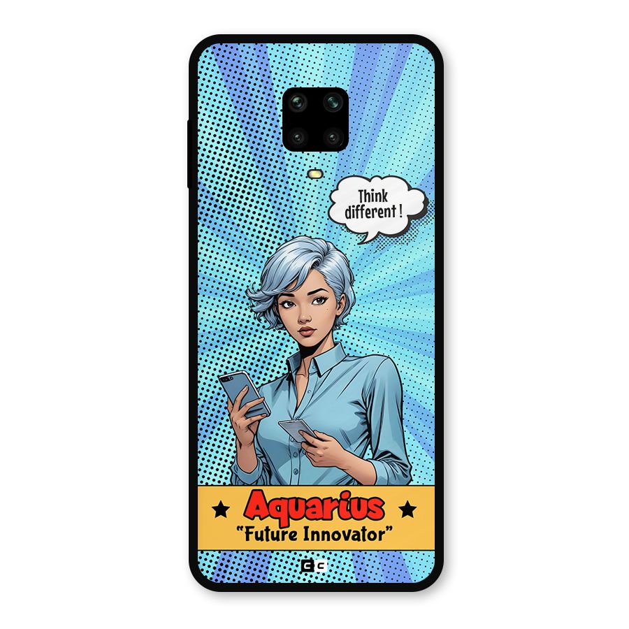 Innovative Aquarius Metal Back Case for Redmi Note 9 Pro
