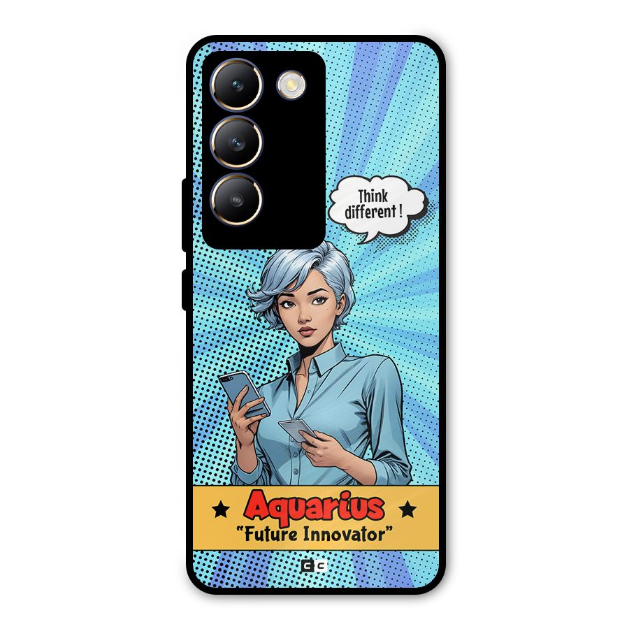 Innovative Aquarius Metal Back Case for Vivo T3 5G