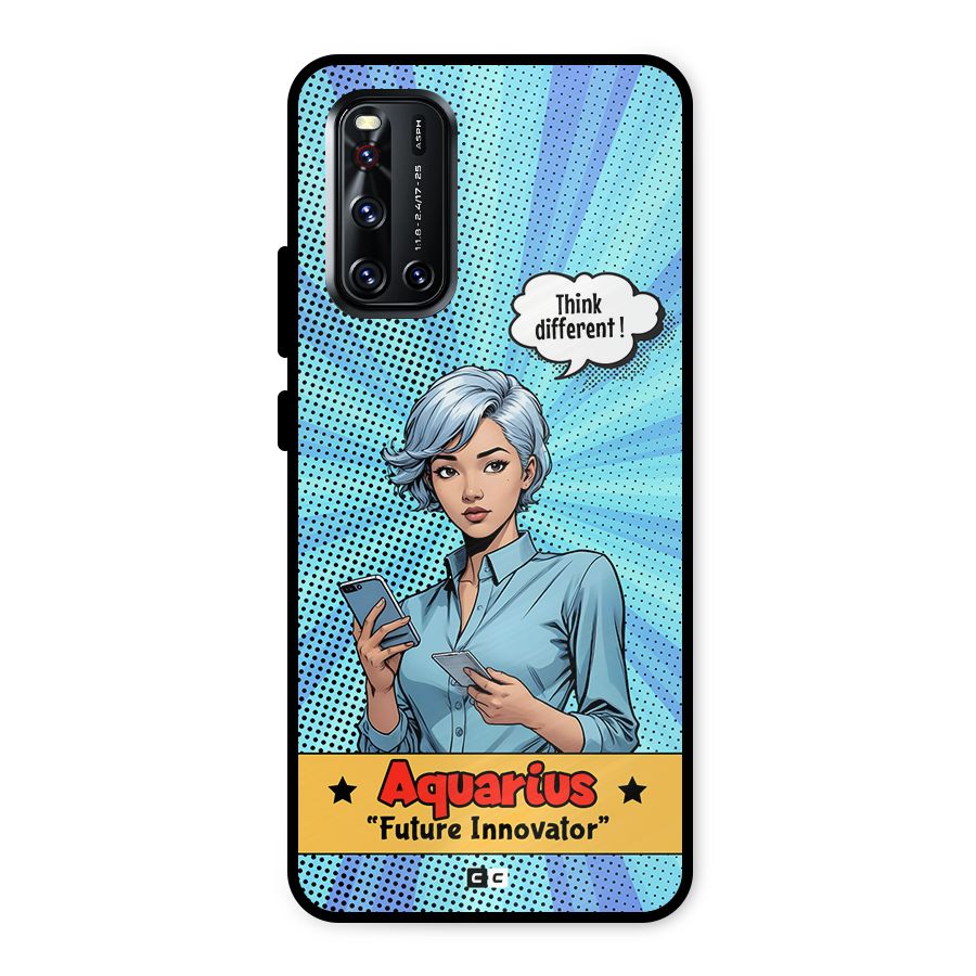 Innovative Aquarius Metal Back Case for Vivo V19