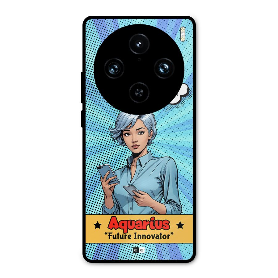 Innovative Aquarius Metal Back Case for Vivo X100 Pro