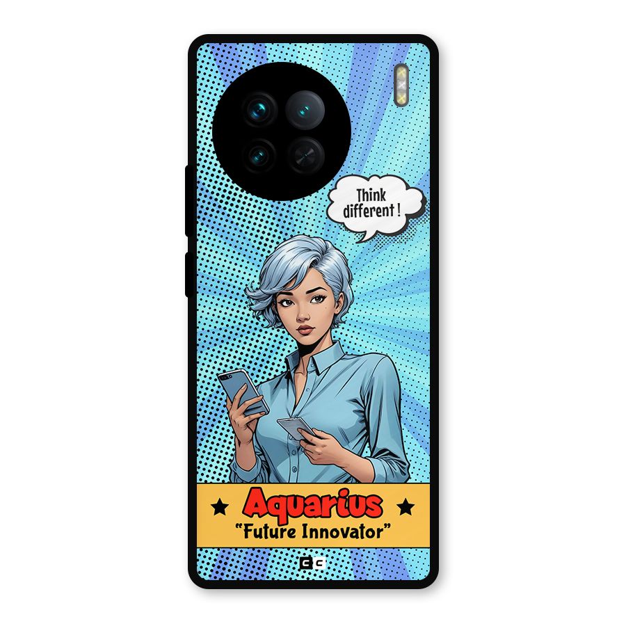 Innovative Aquarius Metal Back Case for Vivo X90