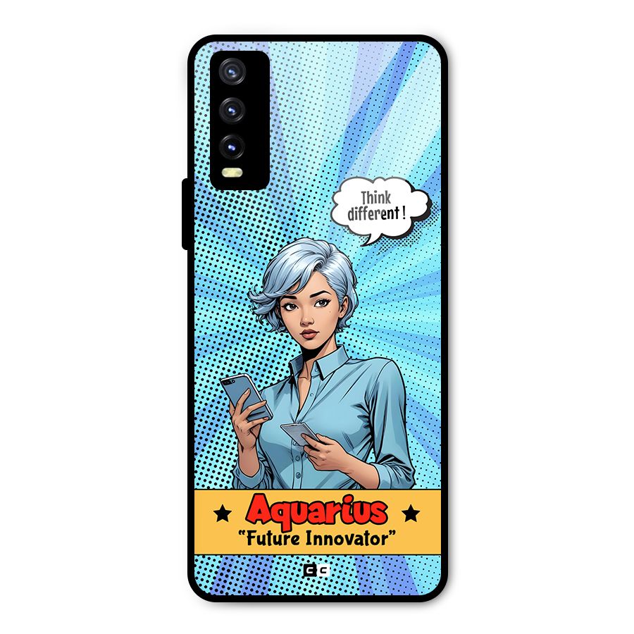 Innovative Aquarius Metal Back Case for Vivo Y20