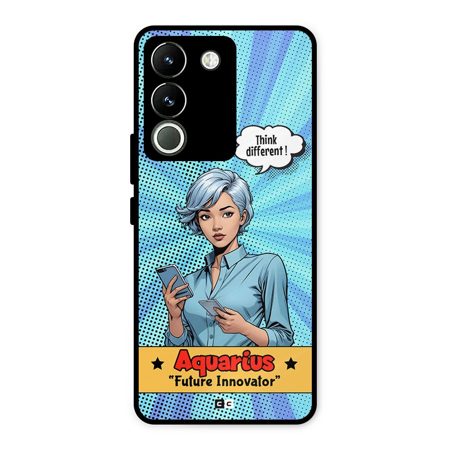 Innovative Aquarius Metal Back Case for Vivo Y200
