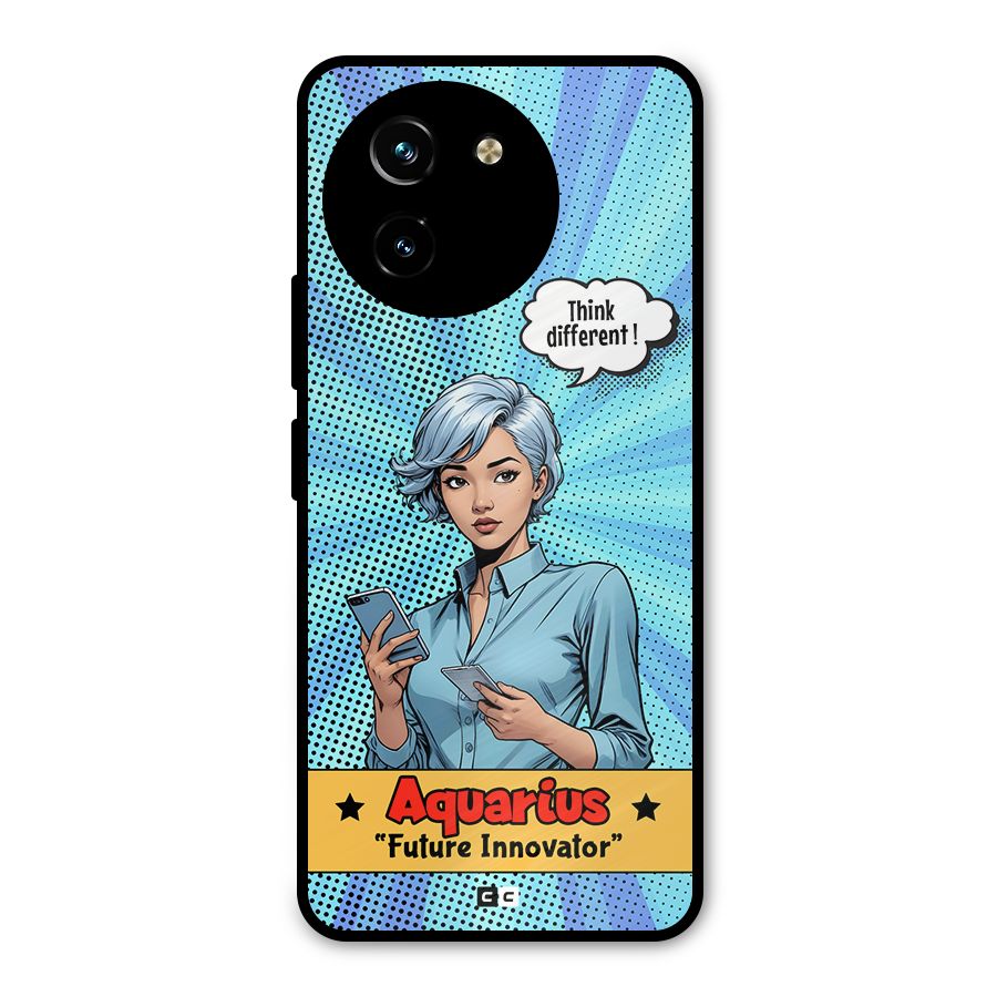 Innovative Aquarius Metal Back Case for Vivo Y200i