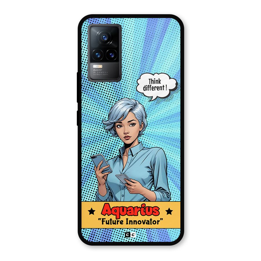Innovative Aquarius Metal Back Case for Vivo Y73