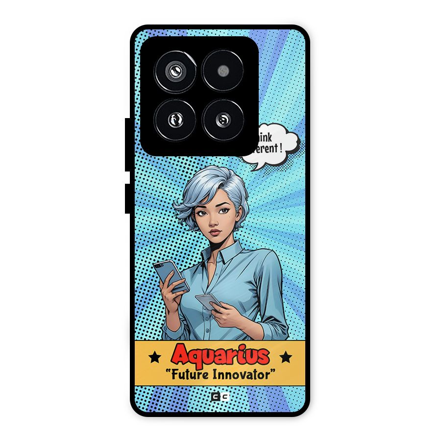 Innovative Aquarius Metal Back Case for Xiaomi 14 Pro