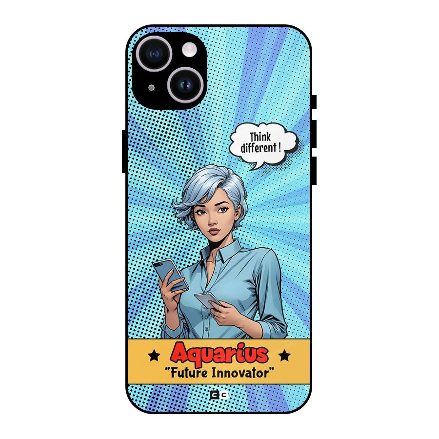 Innovative Aquarius Metal Back Case for iPhone 14 Plus
