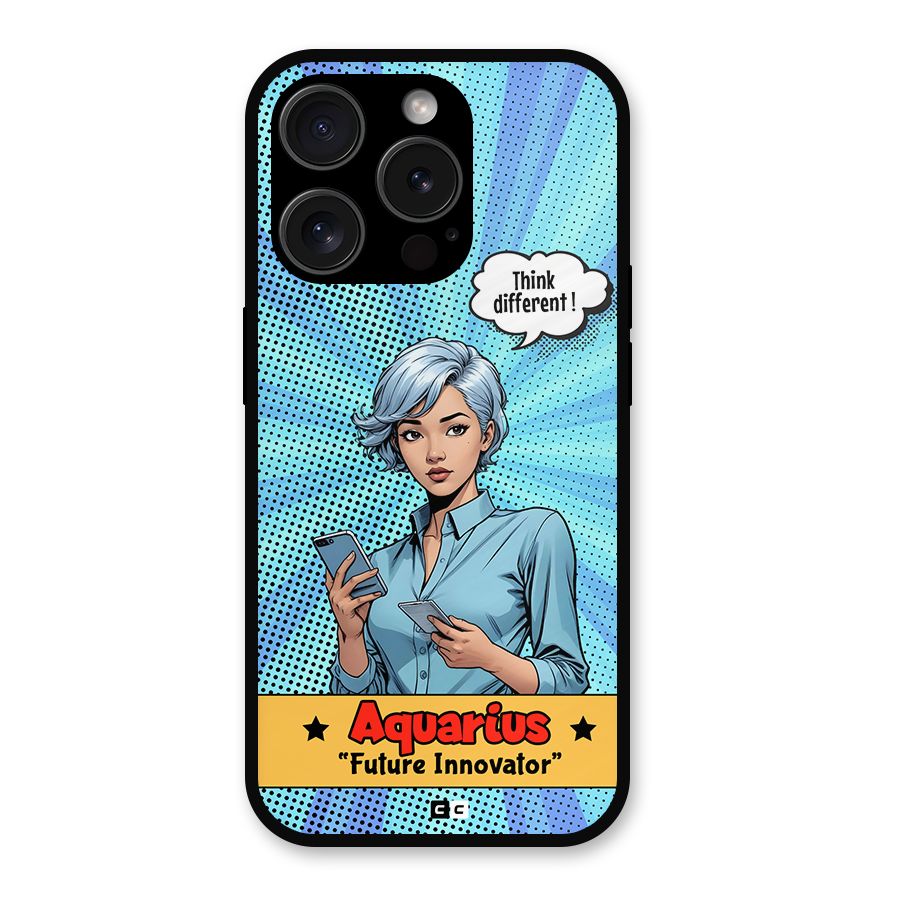 Innovative Aquarius Metal Back Case for iPhone 15 Pro