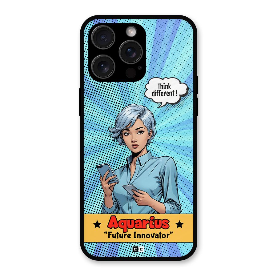 Innovative Aquarius Metal Back Case for iPhone 15 Pro Max