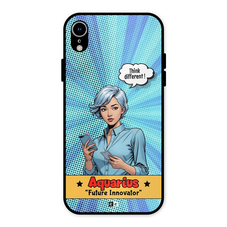 Innovative Aquarius Metal Back Case for iPhone XR