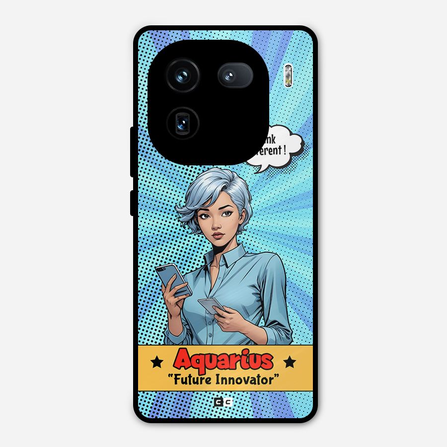 Innovative Aquarius Metal Back Case for iQOO 12