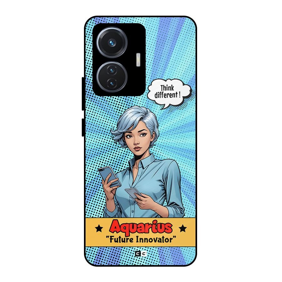 Innovative Aquarius Metal Back Case for iQOO Z6 44W