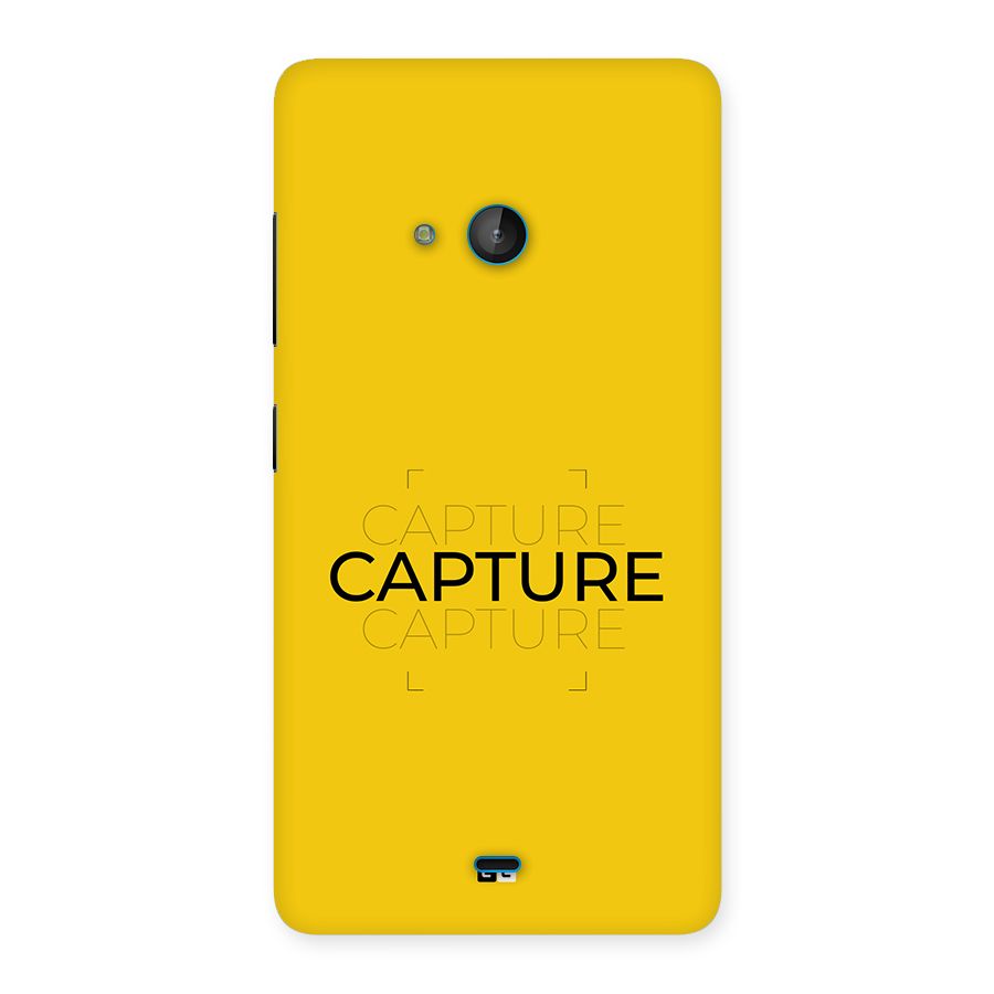 Instant Capture Back Case for Lumia 540