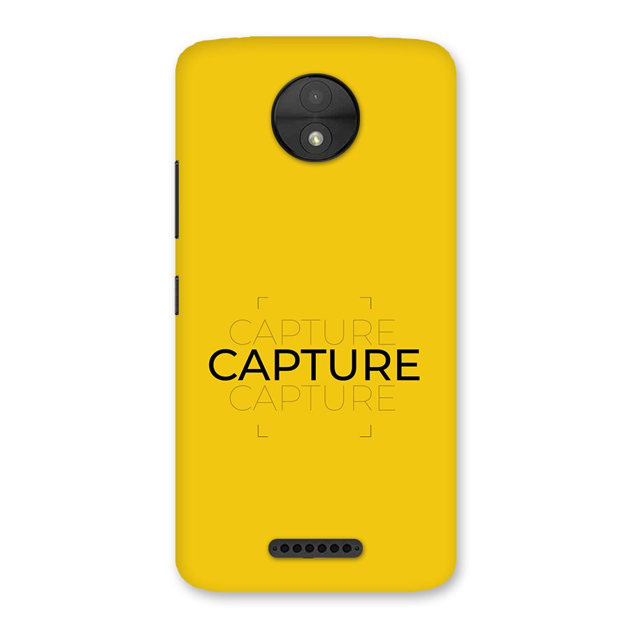 Instant Capture Back Case for Moto C