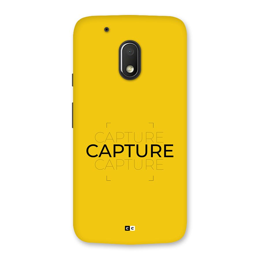 Instant Capture Back Case for Moto G4 Play
