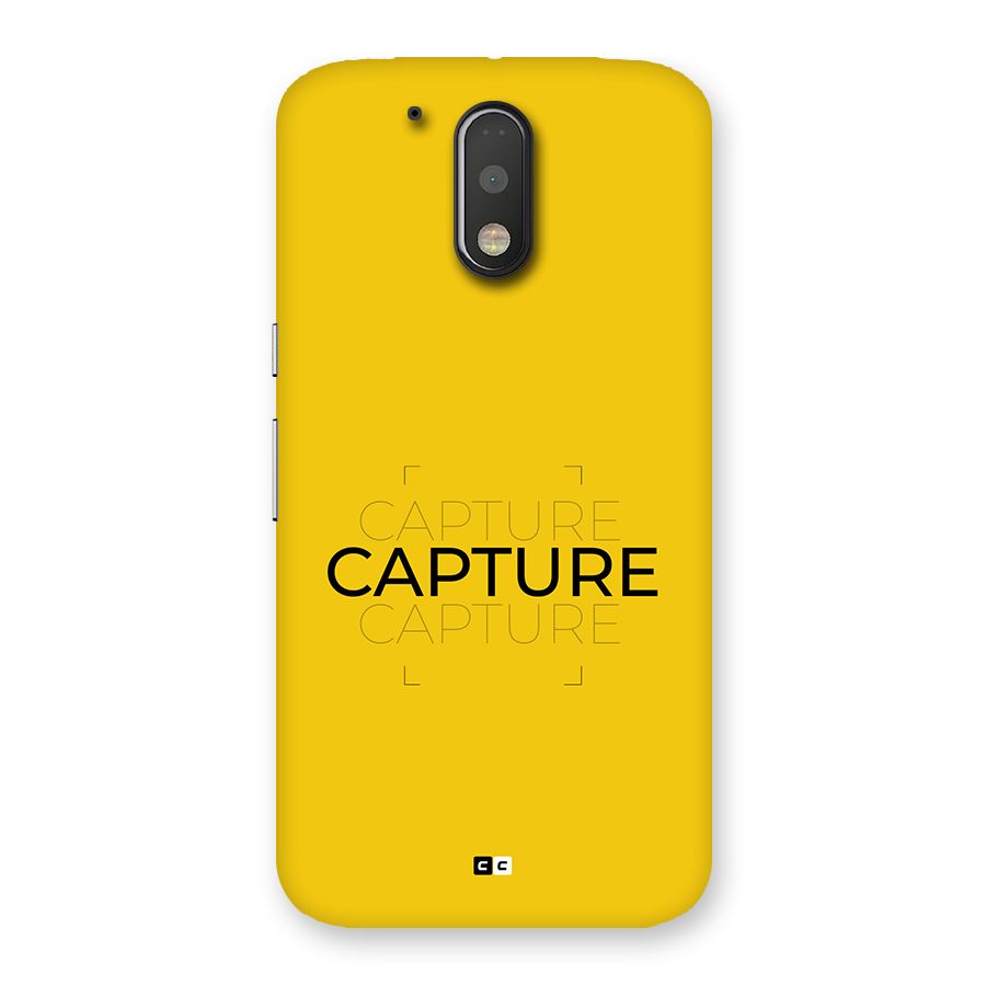 Instant Capture Back Case for Moto G4 Plus