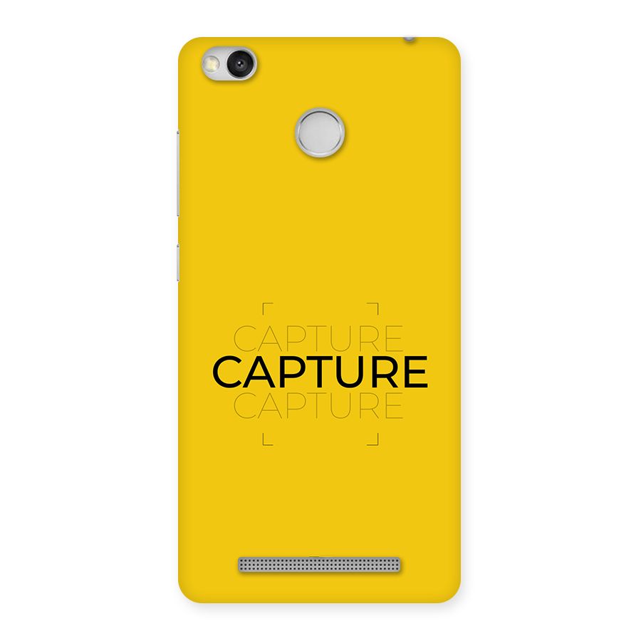 Instant Capture Back Case for Redmi 3S Prime