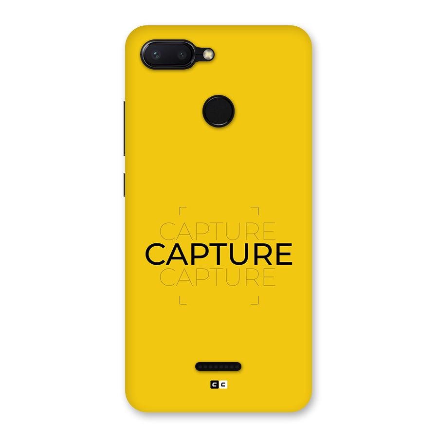 Instant Capture Back Case for Redmi 6