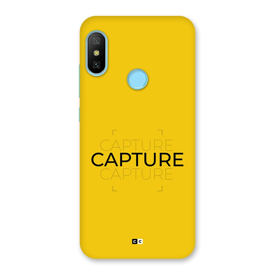 Instant Capture Back Case for Redmi 6 Pro