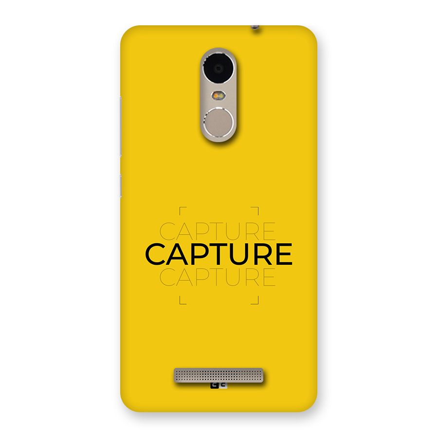 Instant Capture Back Case for Redmi Note 3