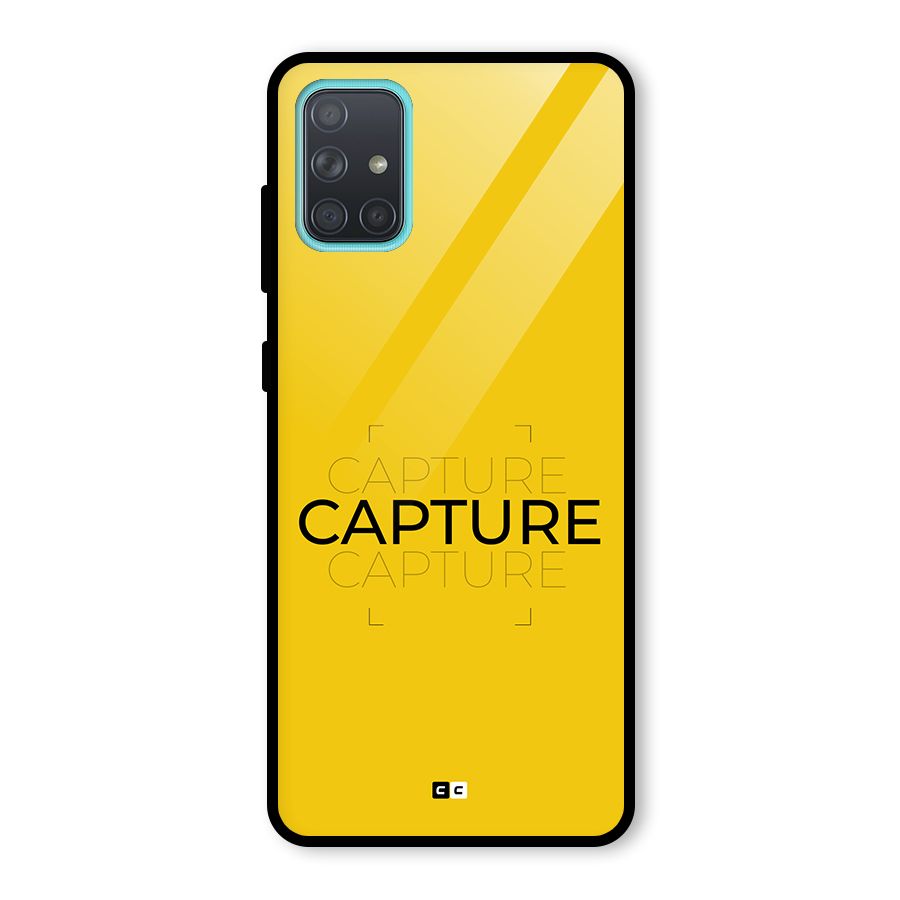 Instant Capture Glass Back Case for Galaxy A71