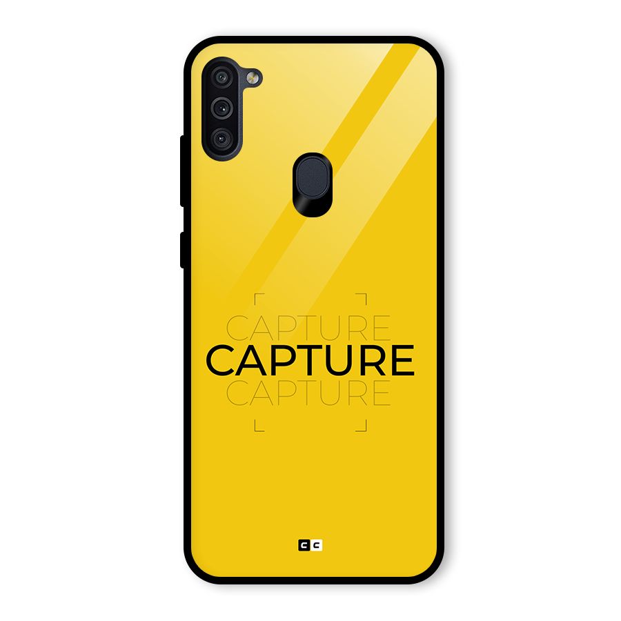 Instant Capture Glass Back Case for Galaxy M11