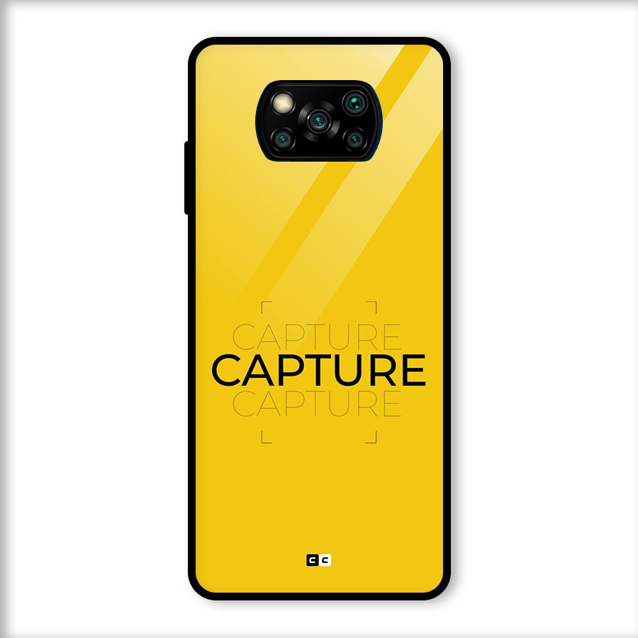 Instant Capture Glass Back Case for Poco X3