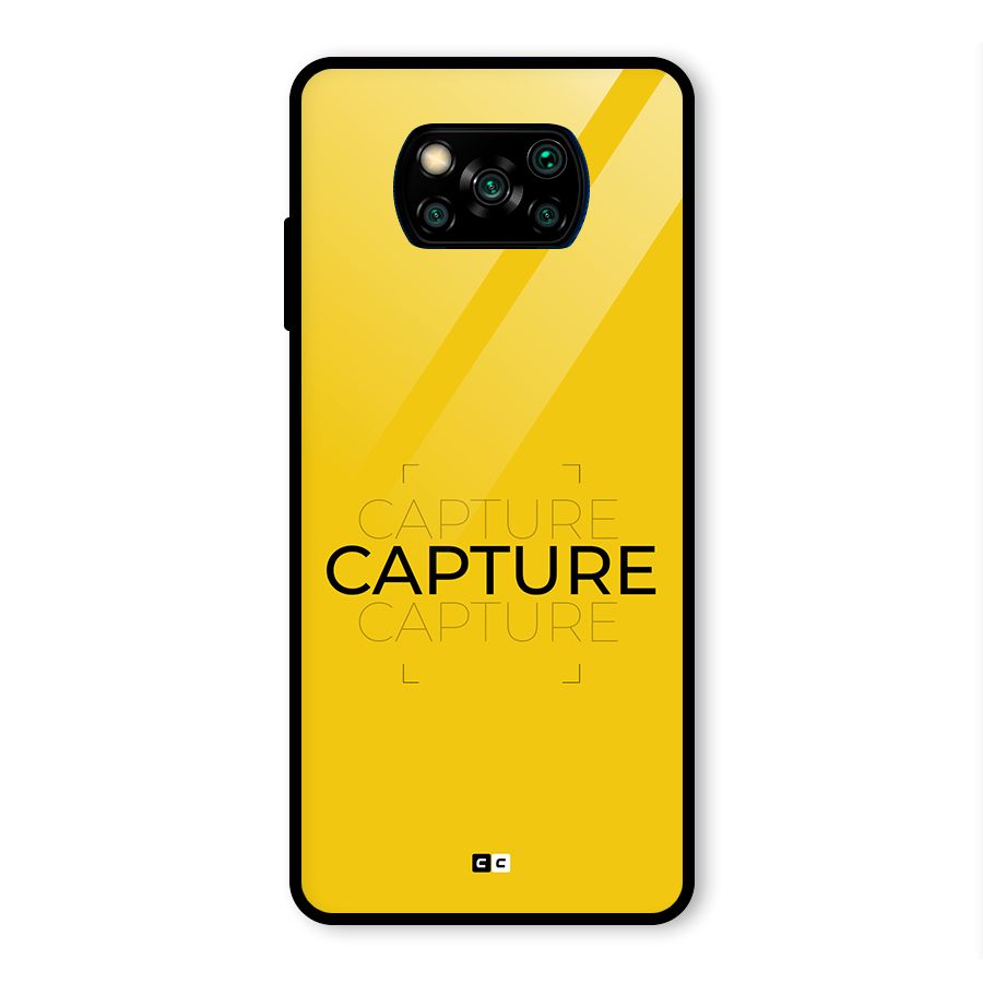 Instant Capture Glass Back Case for Poco X3 Pro