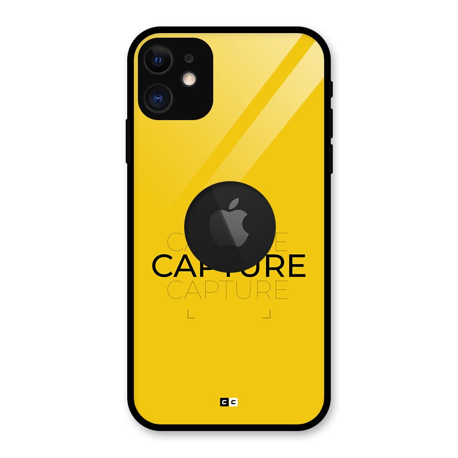 Instant Capture Glass Back Case for iPhone 11 Logo Cut