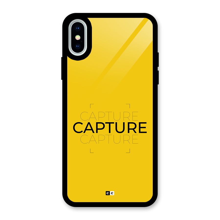 Instant Capture Glass Back Case for iPhone XS