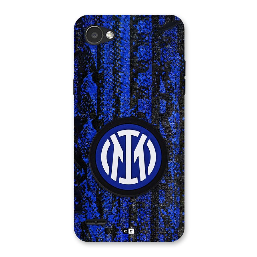 Inter Milan Texture Back Case for LG Q6