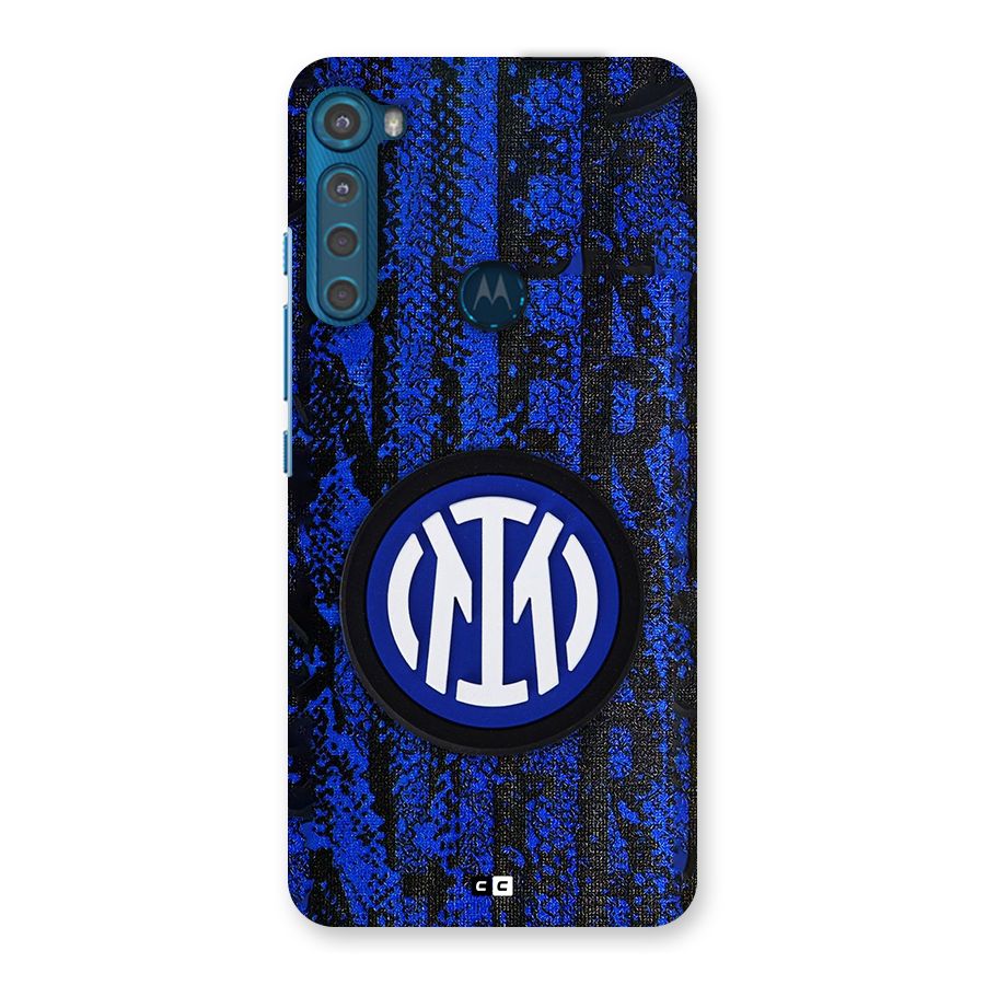 Inter Milan Texture Back Case for Motorola One Fusion Plus